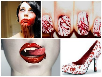 Hogyan tegyük mesterséges vér Halloween smink ötletek