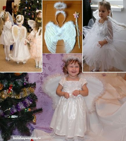 Hogyan készítsünk angyal szárnyak gyermekek újévi öltöny kezét