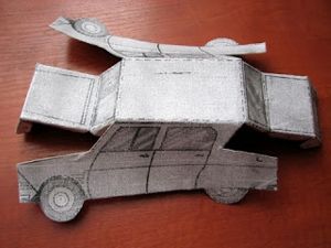 Hogyan készítsünk egy autó kifogyott a papír
