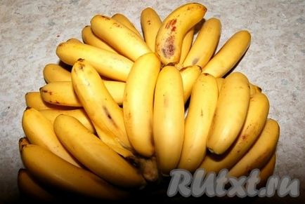 Hogyan befagyasztására banán - a recept egy fotó