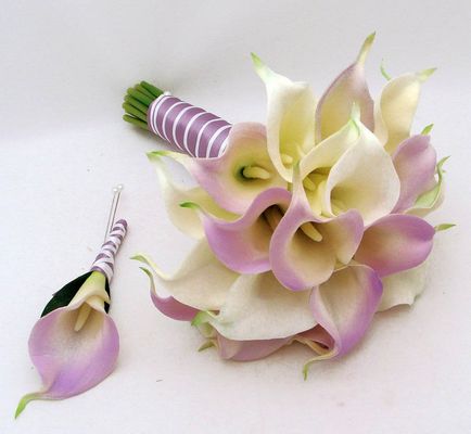 Callas a menyasszonyi csokor (esküvői csokor Calla) Callas a menyasszonyi csokor