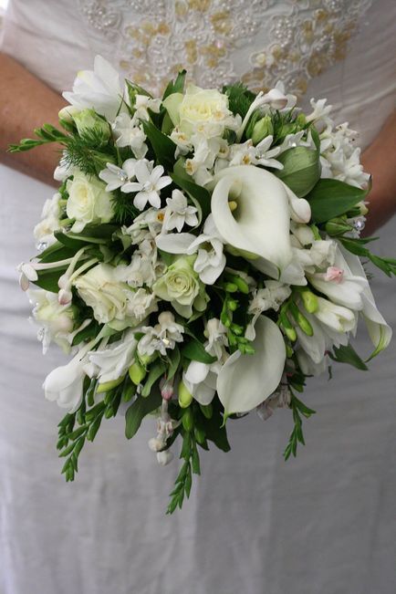 Callas a menyasszonyi csokor (esküvői csokor Calla) Callas a menyasszonyi csokor