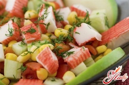 Rák uborkasalátával recept (saláta) Rák saláta uborka recept