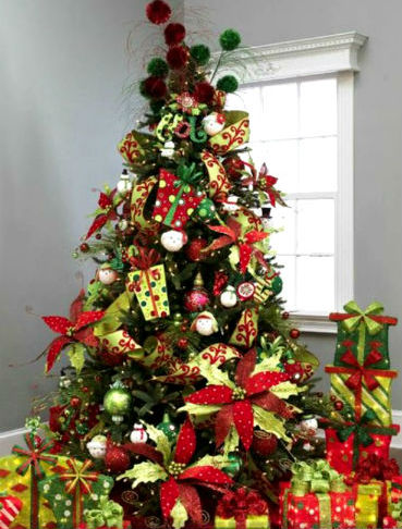 Gyönyörűen díszített karácsonyfa, vagy hogyan kell díszíteni a karácsonyfát