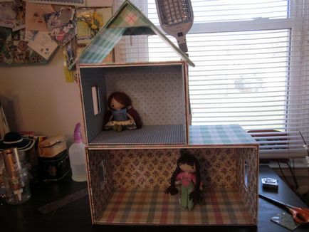 Dollhouse kezét, hogyan kell egy házat babák, rajzok