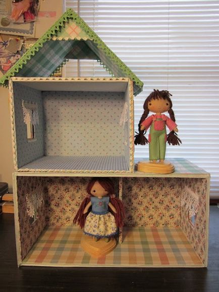 Dollhouse kezét, hogyan kell egy házat babák, rajzok