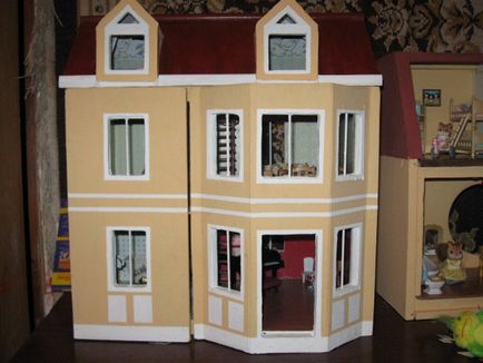 Dollhouse kezét, hogyan kell egy házat babák, rajzok