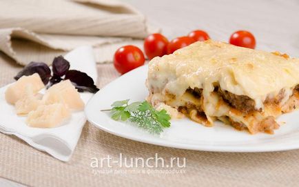 Lasagna - lépésről lépésre recept fotók