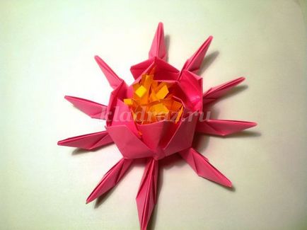 Lotus az origami technikával saját kezűleg