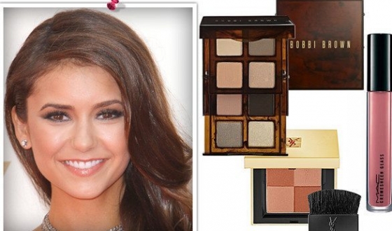 Smink Nina Dobrev, körökre technika make- up