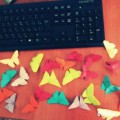 A mester osztály a művészet origami „kutya-nipper”