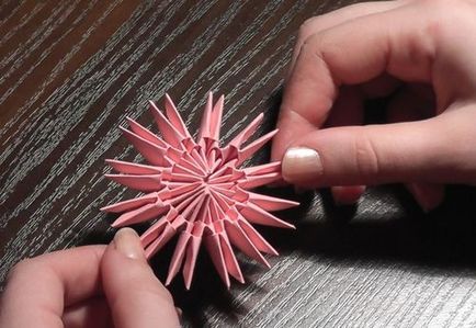 Moduláris origami kezdőknek lépésről lépésre összeszerelési utasítások