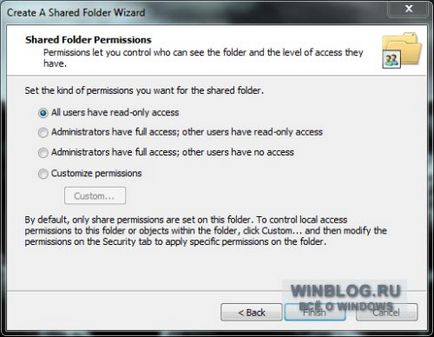Mappák megosztása a Windows 7 (Windows) Mappák megosztása a Windows 7