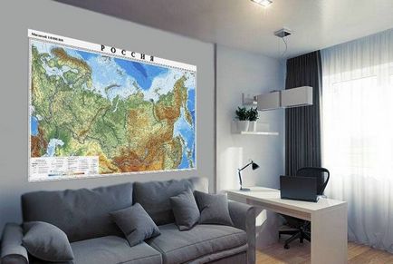 Tapéta a falon térképen a világ politikai, a legszebb, olyan országok nagy, a szoba kártya