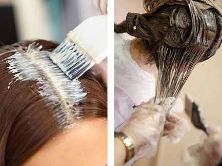 Ombre festést a közép- és hosszú haj - festés technika Ombre