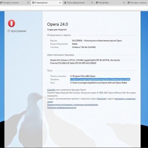 Opera Express panel - kivéve, telepíteni, konfigurálni, helyreállítása, hogy a honlap, hozzon létre