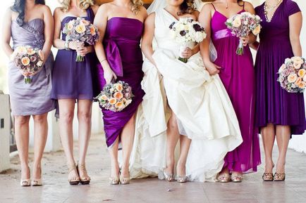 Az eredeti esküvő egy lila színű vagy kis dolog segíteni, hogy az ünneplés egy világos és