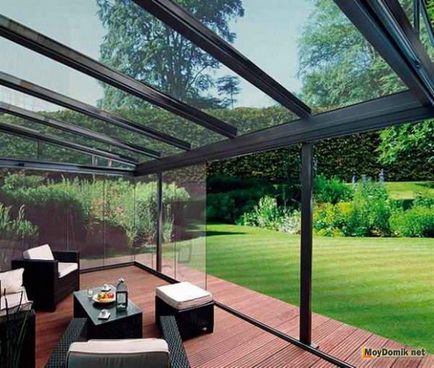 Üvegezett veranda és teraszok - amely befolyásolja az ár egy üvegezett veranda