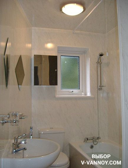 Díszítő fürdőszoba műanyag panelek (30 fotó)