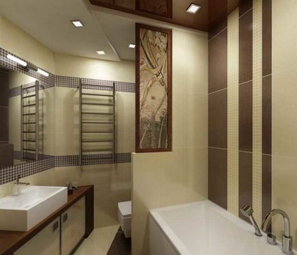 Díszítő fürdőszoba csempe fotó lehetőségek, technológia