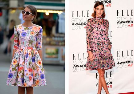 Dress egy fotó virágmintás (print) Dress egy virágmintás fotók