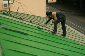 otthon saját kezűleg a tető festés