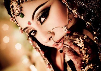 Portréfotók menyasszony Indiából