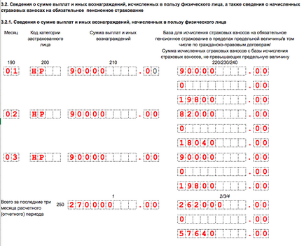 Kiszámítása a biztosítási díjak az 1. negyedévben 2017 kitöltés