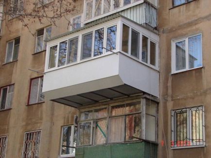 Kiterjesztése erkélyek (37 fotó) projekt engedélye nélkül, és GOST az alaplapon a Hruscsov
