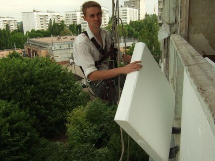 Javítás erkély (támogatás habarcs) Balkonok javítása