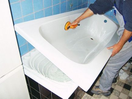 Javítás öntöttvas fürdők saját kezűleg