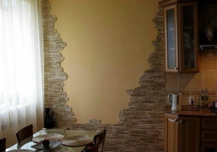 Javítás a falak a konyhában fotó, saját kezűleg