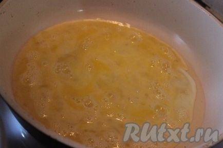 Saláta recept csirke és rántotta - a recept egy fotó