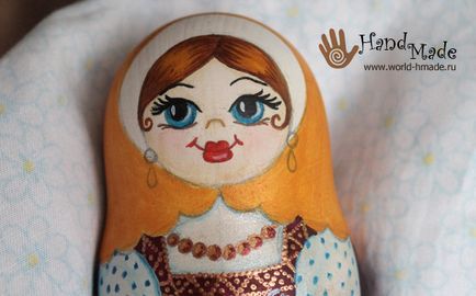 Festés fészkelő babák (matreshkas) festett matryoshka