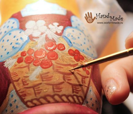 Festés fészkelő babák (matreshkas) festett matryoshka