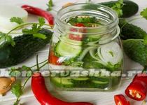 Saláta benőtt uborka téli receptek