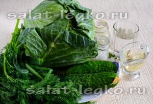Friss saláta uborka, recept fotó ízletes
