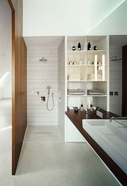 modern fürdőszobákban