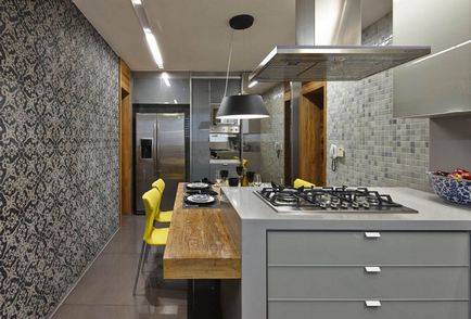 Modern konyha tervezés fotók belső stílus, design egy kis területen, dekoráció, projektek, ötletek