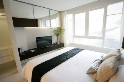 A modern design egy kis hálószoba, 45 fotó (kicsi) A modern design egy kis hálószoba, 45 fényképek