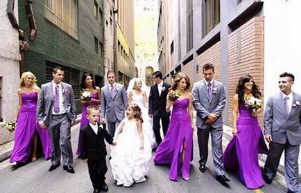 Esküvő lila szín
