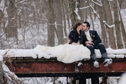 Téli esküvői fotózásra ötletek
