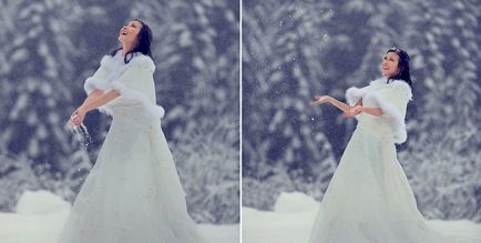 Esküvői fotózás télen ötletek, példák, kellékek