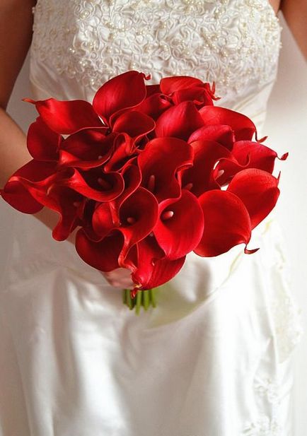 Esküvői csokrok Calla tökéletes választás egy kifinomult menyasszony