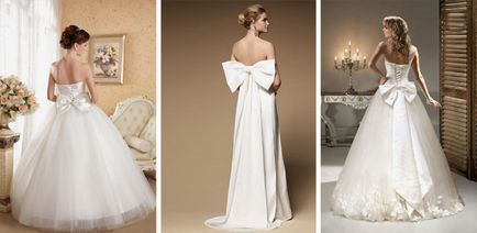 Esküvői ruha íjat népszerű formájú és méretű dekoráció