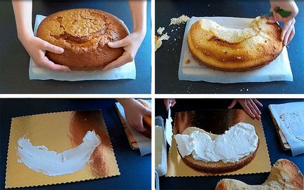 Cake formájában „macska”, lépésről lépésre varázsló macska osztály