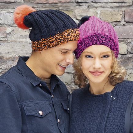 Tanulás divat kötött sapka pom-pom (kötött) Tanulni kötött díszes kalap pompom