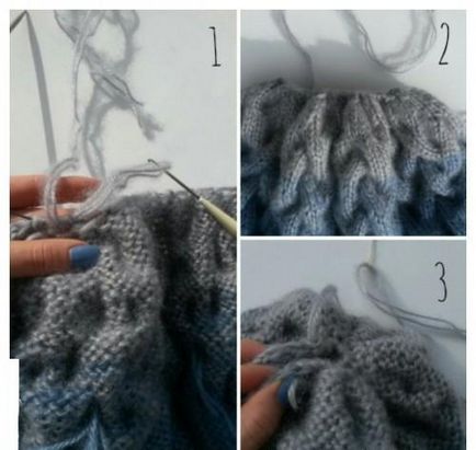 Tanulás divat kötött sapka pom-pom (rojt) Tanulni kötött díszes kalap pompom