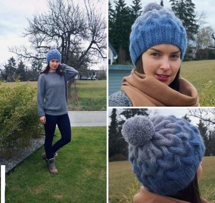 Tanulás divat kötött sapka pom-pom (csapok bal tű) Tanulni kötött díszes kalap pompom