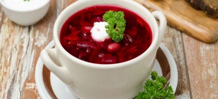 Ukrán borscs - a legjobb receptek az ukrán borscs egy titkos összetevő
